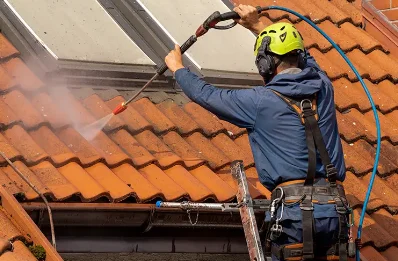 Démoussage et hydrofuge de toiture à Nivolas-Vermelle